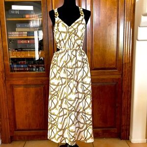 Michael Michael Kors Logo Chain Cutout Dress